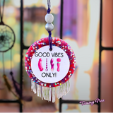 Good Vibes Only Car Freshie/Multicolor Color, Glitter, Beads, Tassel/Mystery Blend for Her